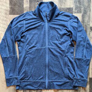 Patagonia Seabrook Jacket Medium Heathered Blue Zip-Front